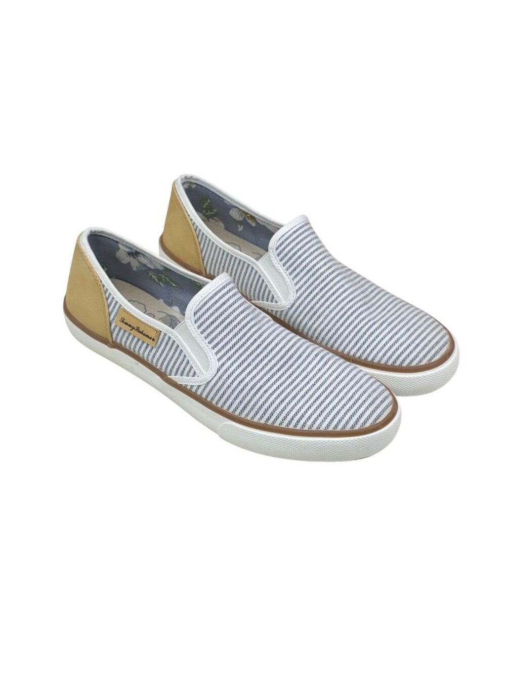 Tommy Bahama Slip-On Shoes Canvas Casual Flats Womens Size 9.5 Loafers Striped